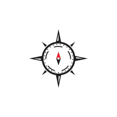 Pusula Logo Şablonu vektör resimleme tasarımı