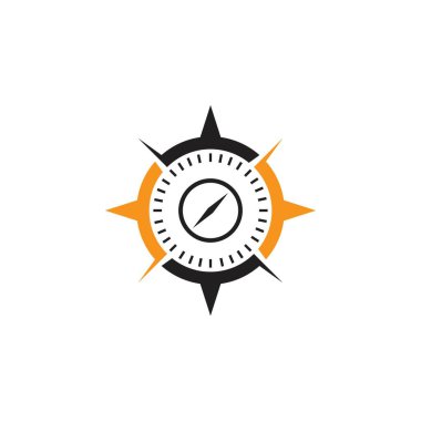 Pusula Logo Şablonu vektör resimleme tasarımı