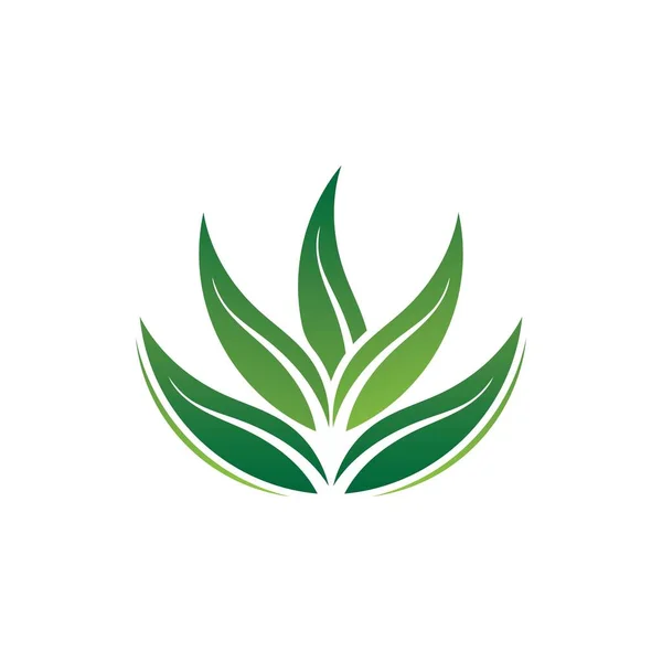 Logos Verde Árbol Hoja Ecología Naturaleza Elemento Vector — Archivo Imágenes Vectoriales