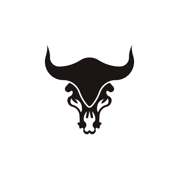 Векторный Дизайн Логотипа Быка — стоковый вектор