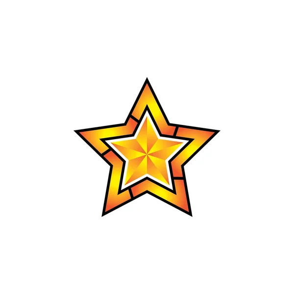 Star Ikone Vorlage Vektor Illustration Design — Stockvektor