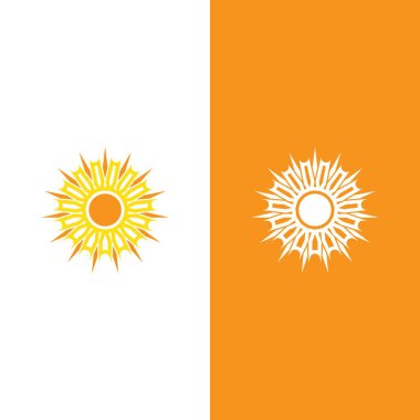 Güneş Vektörü illüstrasyon Simgesi Logo Şablonu tasarımı