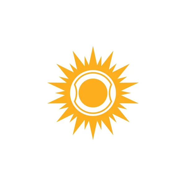 Sun Vector Ilustración Icono Logo Plantilla Diseño — Archivo Imágenes Vectoriales