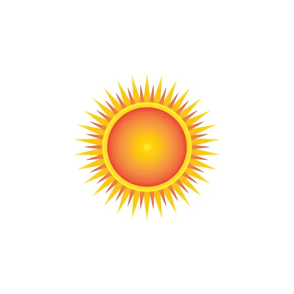 Sun Vector Ilustração Icon Logo Template Design —  Vetores de Stock