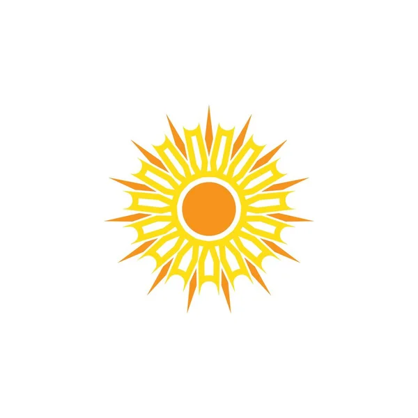 Sun Vector Ilustración Icono Logo Plantilla Diseño — Archivo Imágenes Vectoriales