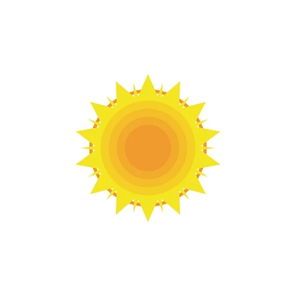 Sun Vector Ilustración Icono Logo Plantilla Diseño — Archivo Imágenes Vectoriales