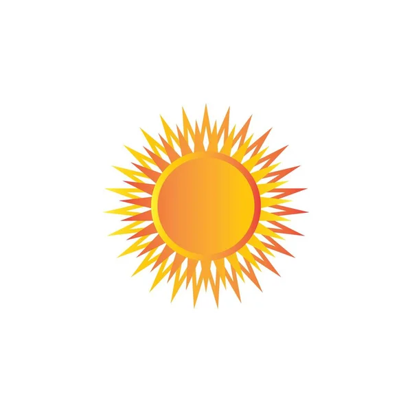 Sun Vector Ilustración Icono Logo Plantilla Diseño — Archivo Imágenes Vectoriales