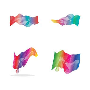 Dalga çizgisi renk arkaplan çizimi