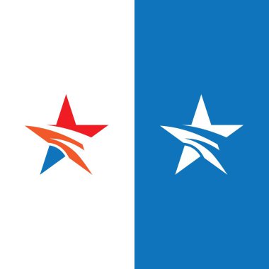 Yıldız simgesi şablon vektör illüstrasyon tasarımı