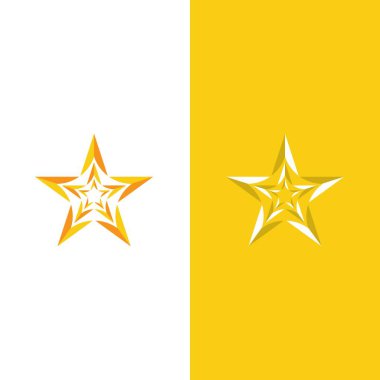 Yıldız simgesi şablon vektör illüstrasyon tasarımı