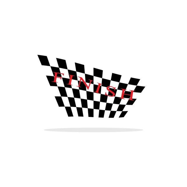 Race Flag Icon Simple Design Illustration Vector — Stock Vector