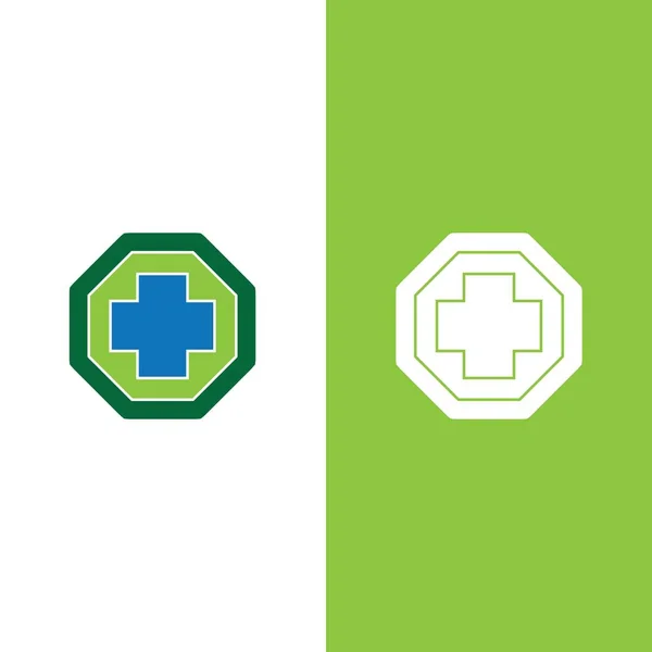 Health medical logo template vector illustration design