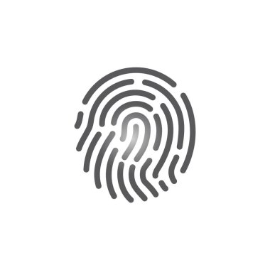 Fingerprint logo vector illustration icon template