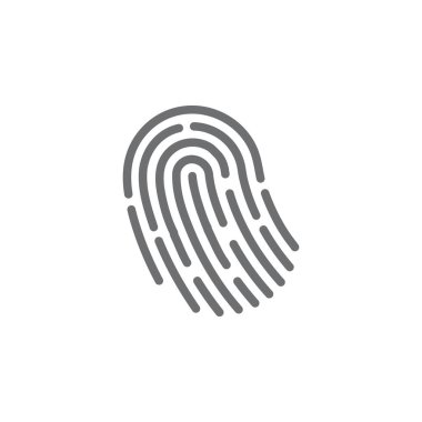 Fingerprint logo vector illustration icon template
