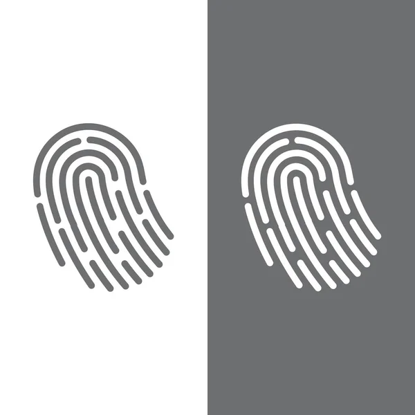 Fingerprint Logo Vector Illustration Icon Template — Vector de stock
