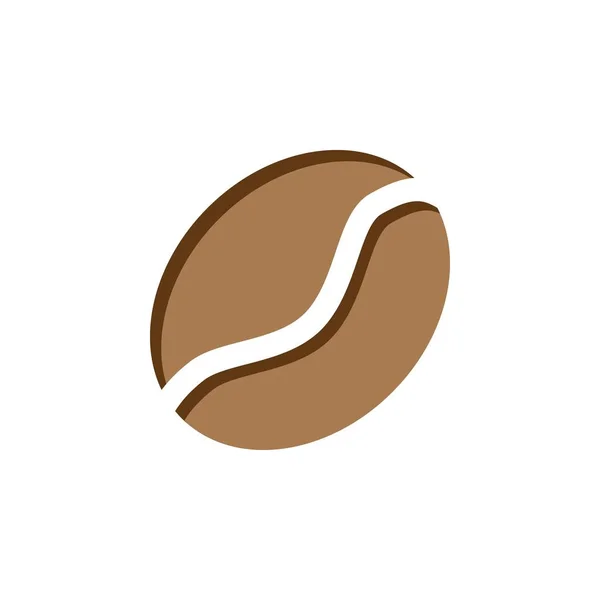 Modèle Illustration Vectorielle Icône Grain Café — Image vectorielle