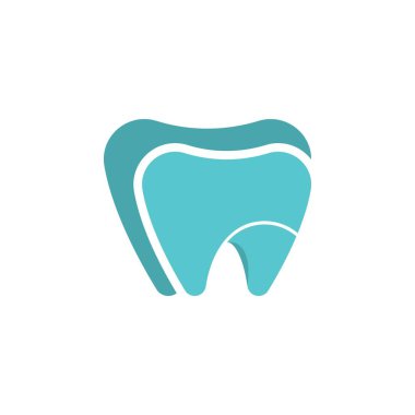 Diş logosu Şablon vektör çizim simgesi tasarımı