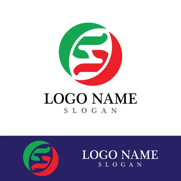 Empresa Corporativa Letra Logo Diseño Vector — Archivo Imágenes Vectoriales