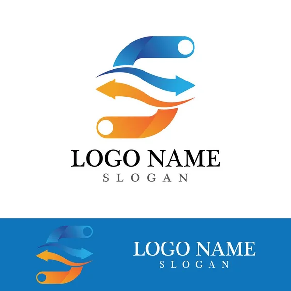 Entreprise Entreprise Lettre Logo Design Vecteur — Image vectorielle