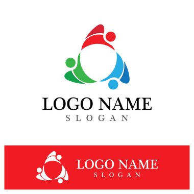 Topluluk logosu ve sembol vektör şablonu