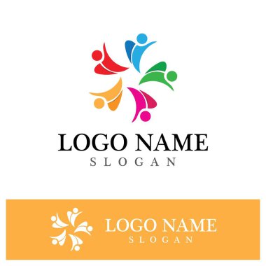 Topluluk logosu ve sembol vektör şablonu