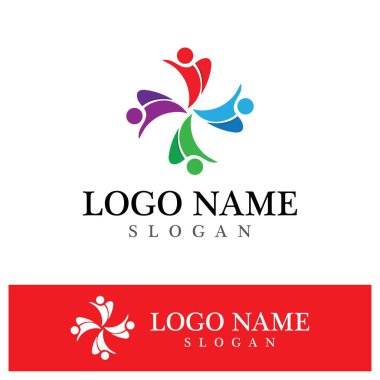 Topluluk logosu ve sembol vektör şablonu