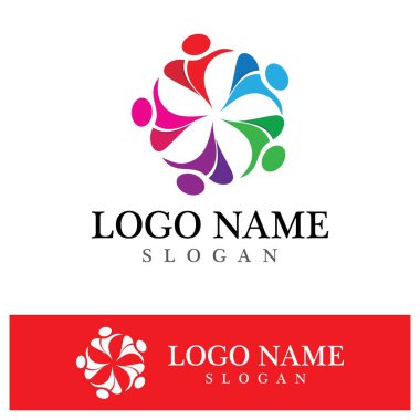 Topluluk logosu ve sembol vektör şablonu