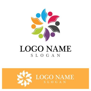 Topluluk logosu ve sembol vektör şablonu