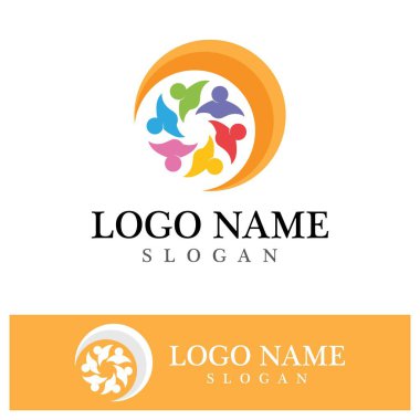 Topluluk logosu ve sembol vektör şablonu