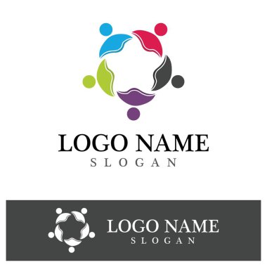 Topluluk logosu ve sembol vektör şablonu