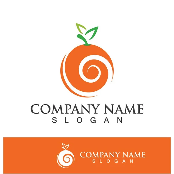 Conception Logo Orange Conception Illustration Icône Vectorielle — Image vectorielle