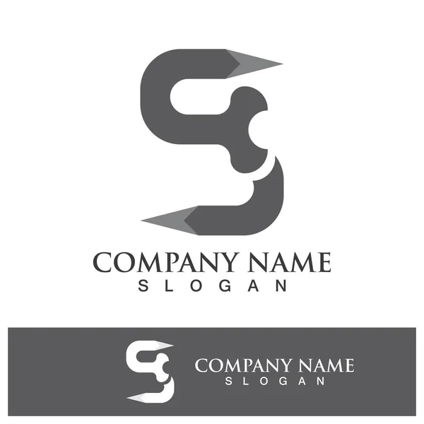 Business Corporate Písmeno Logo Design Vektor — Stockový vektor