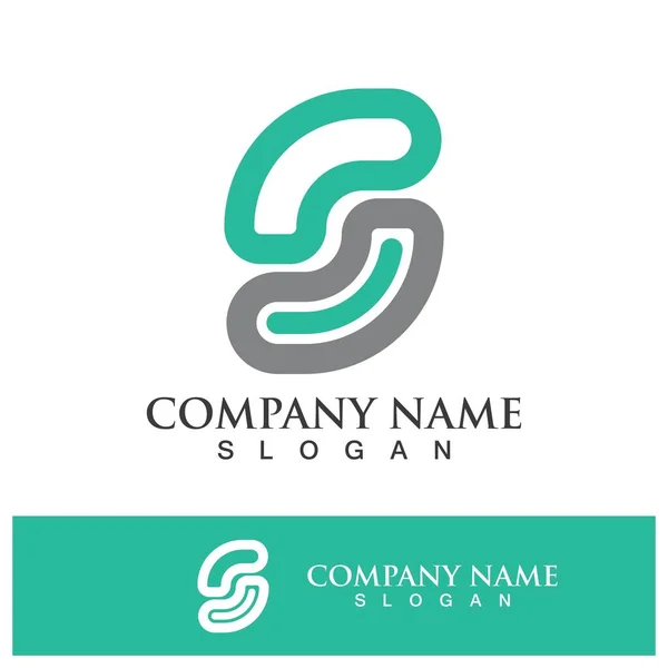 Empresa Corporativa Letra Logo Diseño Vector — Vector de stock