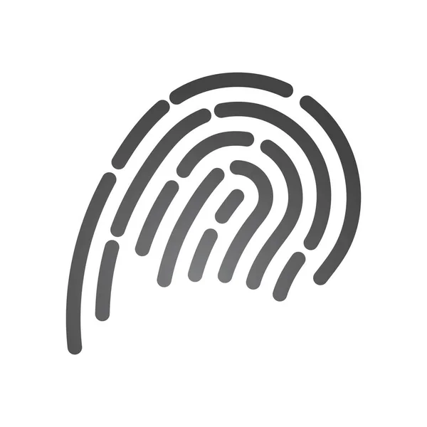 Fingerprint Logo Vector Illustration Icon Template Design — Stock Vector