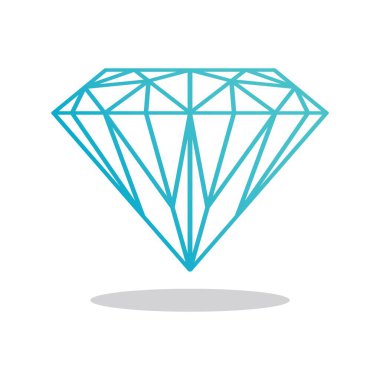 Diamond Logo Şablonu vektör çizimi tasarımı