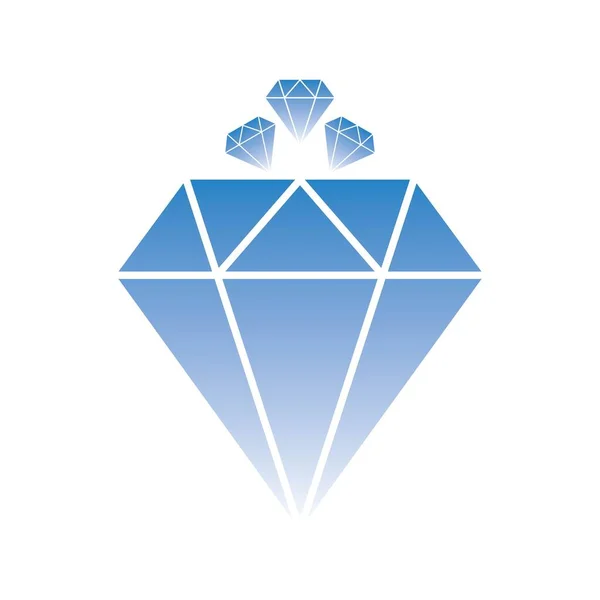 Logo Diamond Plantilla Vector Icono Ilustración Diseño — Vector de stock