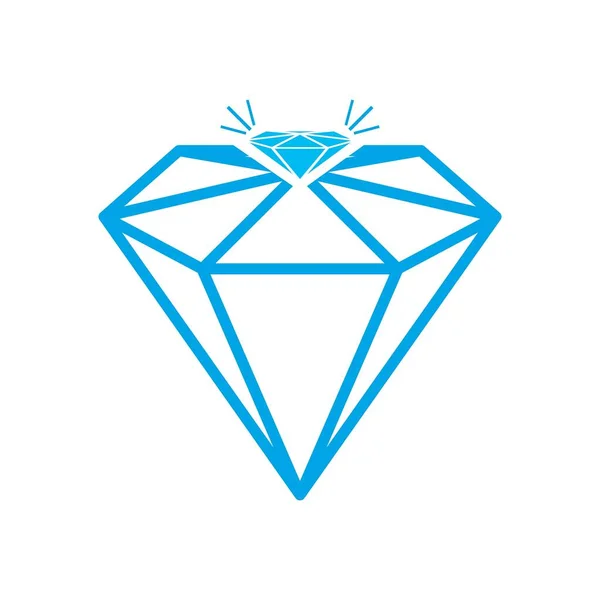 Diamentowy Szablon Logo Wektor Ikona Ilustracja Projekt — Wektor stockowy