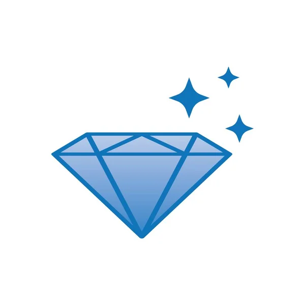 Logo Diamond Plantilla Vector Icono Ilustración Diseño — Vector de stock