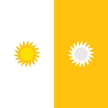 Yaratıcı güneş konsepti logo çizim şablonu