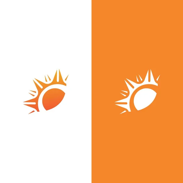 Δημιουργική Έννοια Ήλιο Πρότυπο Σχεδιασμού Εικονογράφηση Λογότυπο — Διανυσματικό Αρχείο