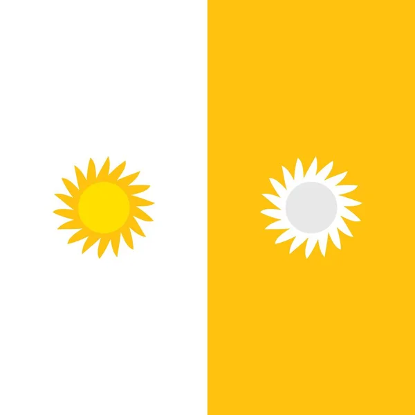 Yaratıcı Güneş Konsepti Logo Çizim Şablonu — Stok Vektör