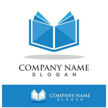 Dijital kitap logo teknolojisi vektör ikonu tasarımı