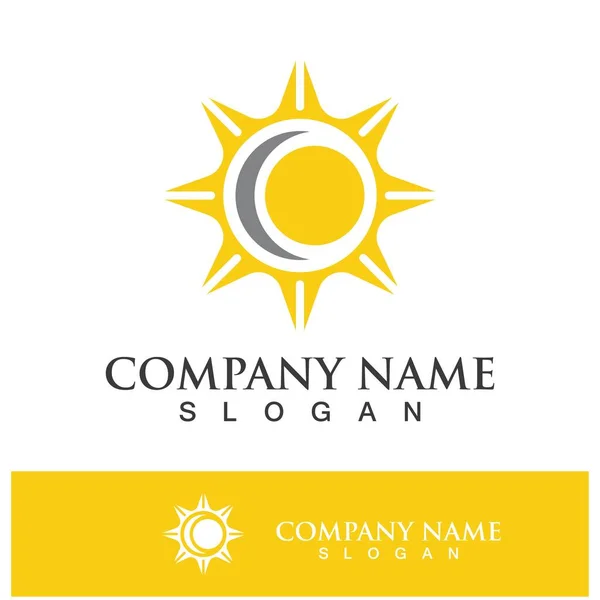 Творча Концепція Сонця Шаблон Дизайну Логотипу Ілюстрації — стоковий вектор