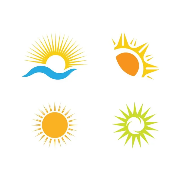 Kreativ Sonne Konzept Logo Illustration Design Vorlage — Stockvektor