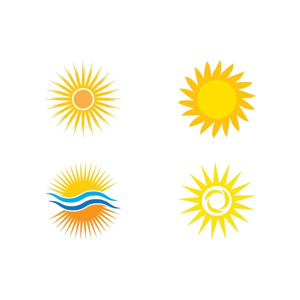 Modèle Conception Illustration Logo Concept Solaire Créatif — Image vectorielle