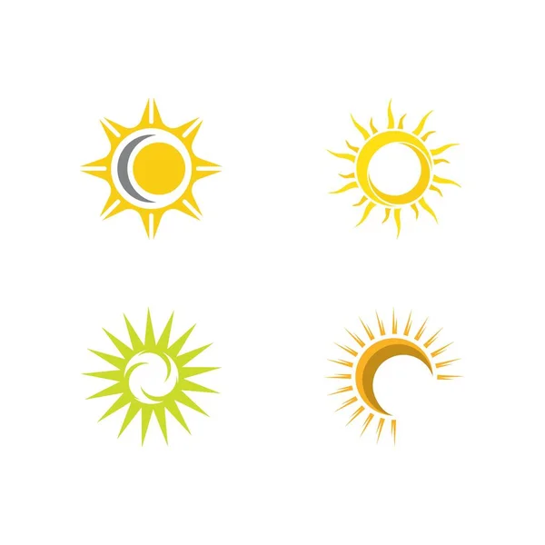 Δημιουργική Έννοια Ήλιο Πρότυπο Σχεδιασμού Εικονογράφηση Λογότυπο — Διανυσματικό Αρχείο
