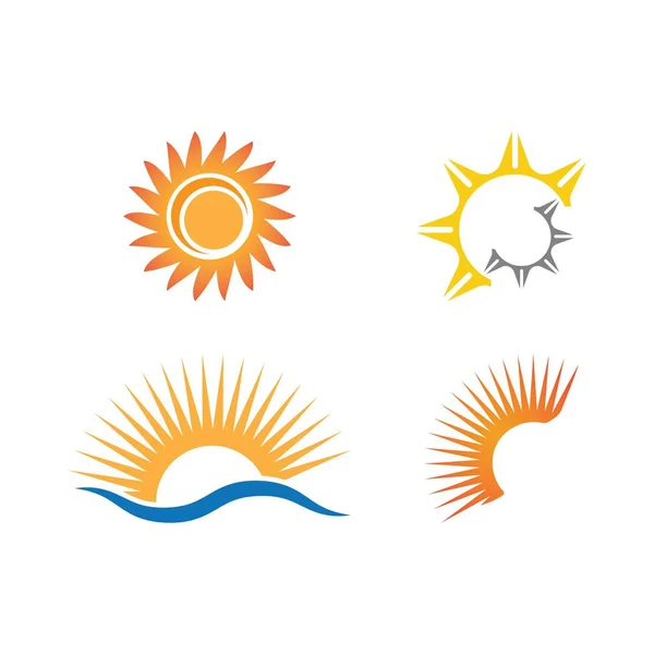 Иллюстрация Логотипа Creative Sun Concept — стоковый вектор