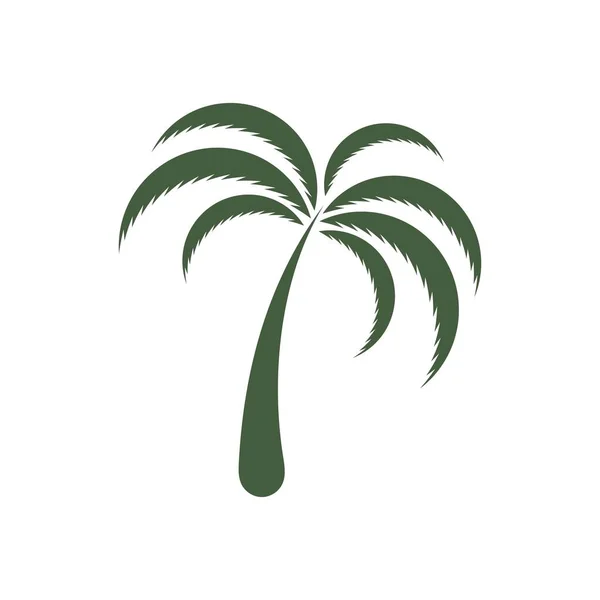 Palmera Verano Logo Plantilla Vector Ilustración — Archivo Imágenes Vectoriales