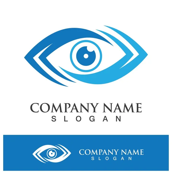 Identidad Marca Diseño Del Logotipo Del Vector Cuidado Ocular Corporativo — Archivo Imágenes Vectoriales