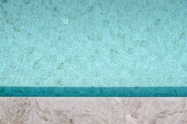 Soyut Fon Döşemeleri Yüzme Havuzu, Döşeme deseni Açık Havuz Zemininin Döşemesi. Yüzme havuzunun boş yüzey yüzeyi. Mimari Döşeme Tasarımı